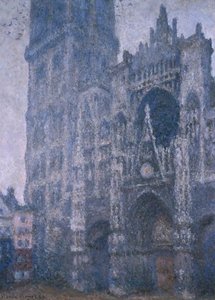 La catedral de Rouen. El portal y la torre de Albane. Tiempo gris de Claude Monet